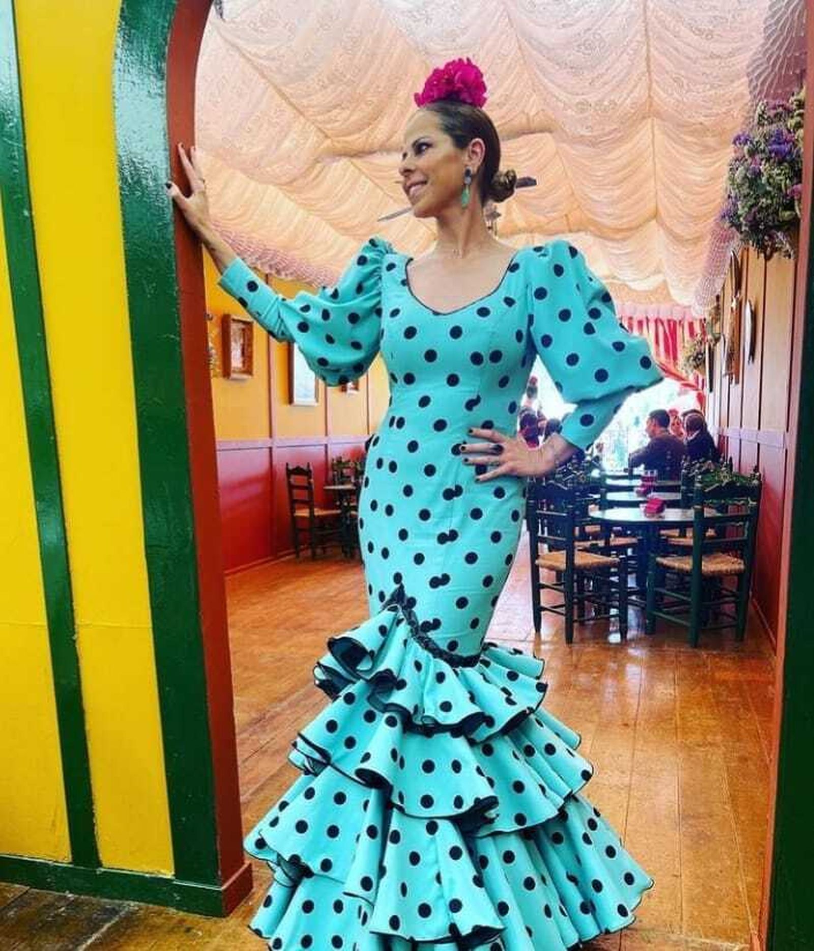 Pastora Soler, en una caseta del Real.