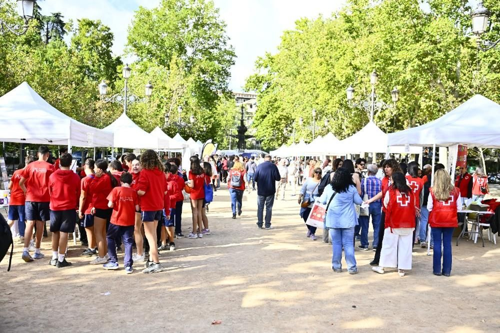 Estado del Paseo del Salón durante el Día de la Banderita.