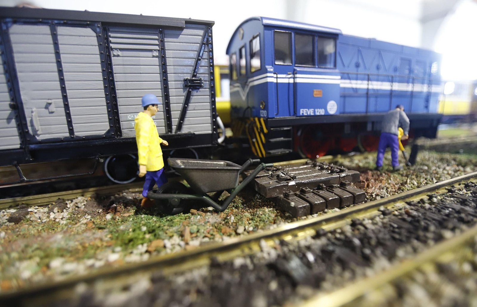 Imágenes de la exposición del 'Encuentro de Modelismo Ferroviario Huelva 2021',