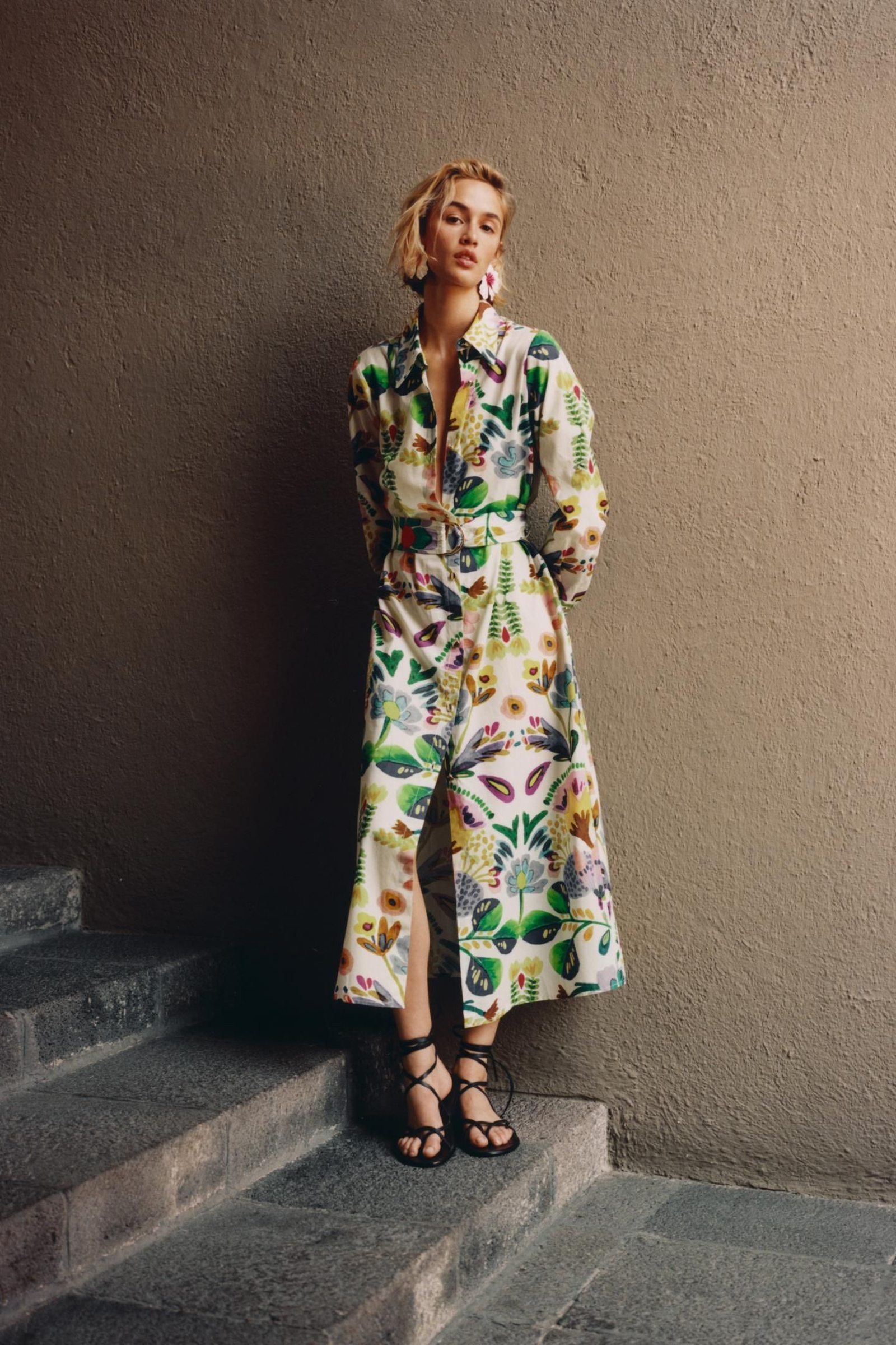 Vestido de flores de Zara. Vestido de flores de Zara.