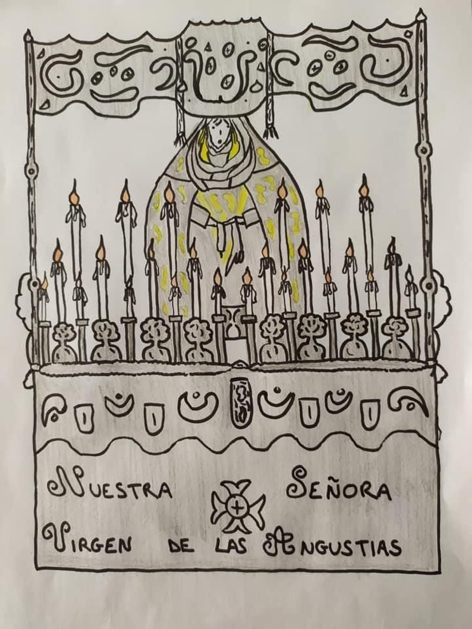 Dibujos sobre el Viernes Santo de Vera