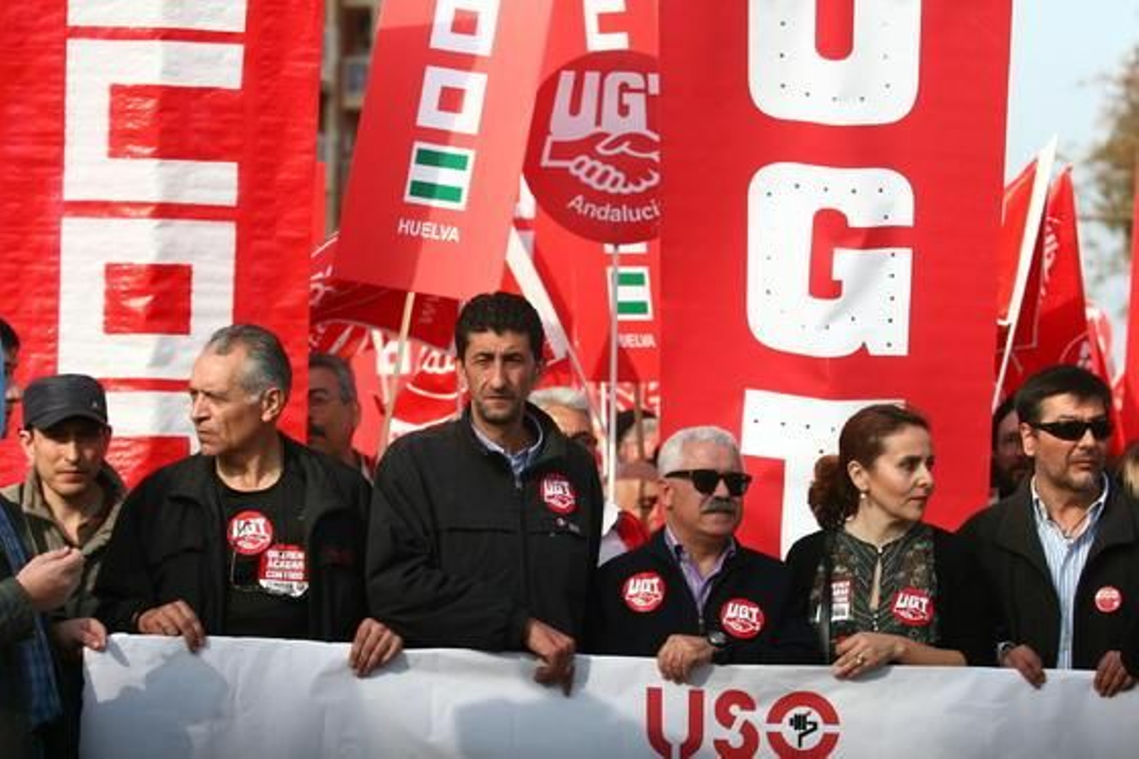 Las imágenes de la huelga general en Huelva