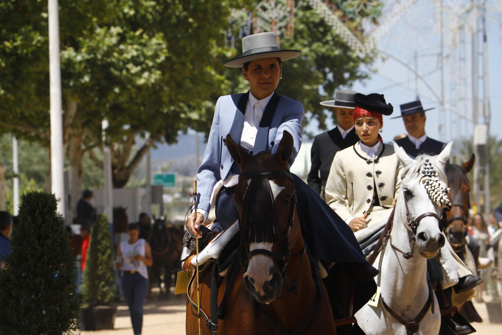 La exhibición y concurso de caballistas y enganches de la Feria de Córdoba, en imágenes