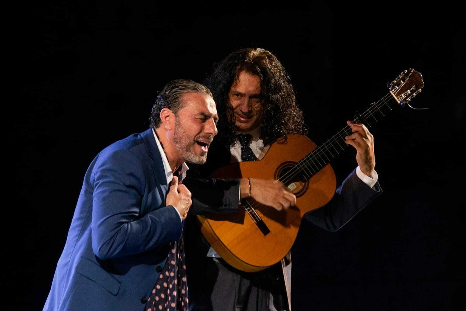 Un momento de la actuación en el 'Viernes Flamenco'.