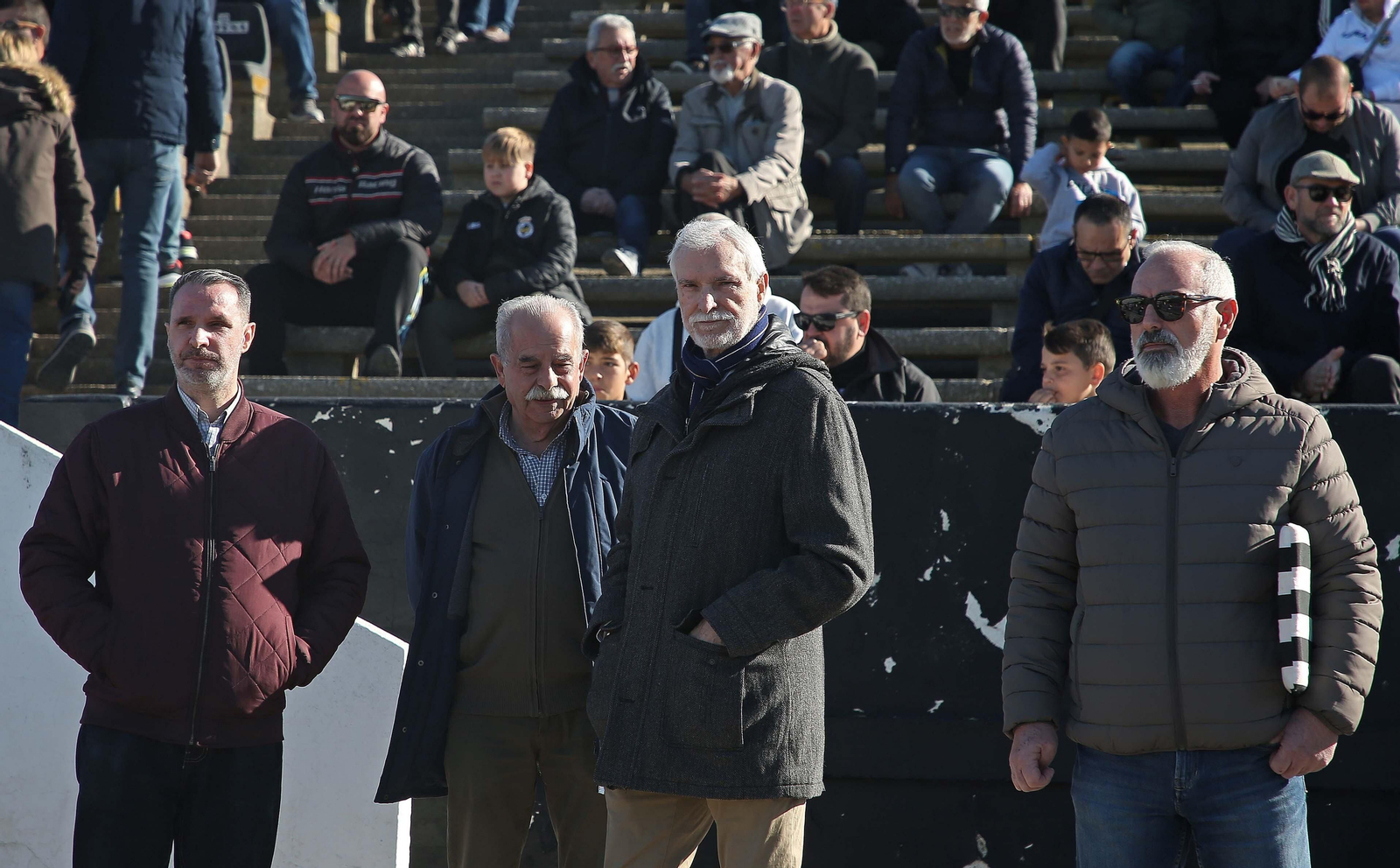 Fotos de la afición en el Municipal durante el Balona - Pontevedra