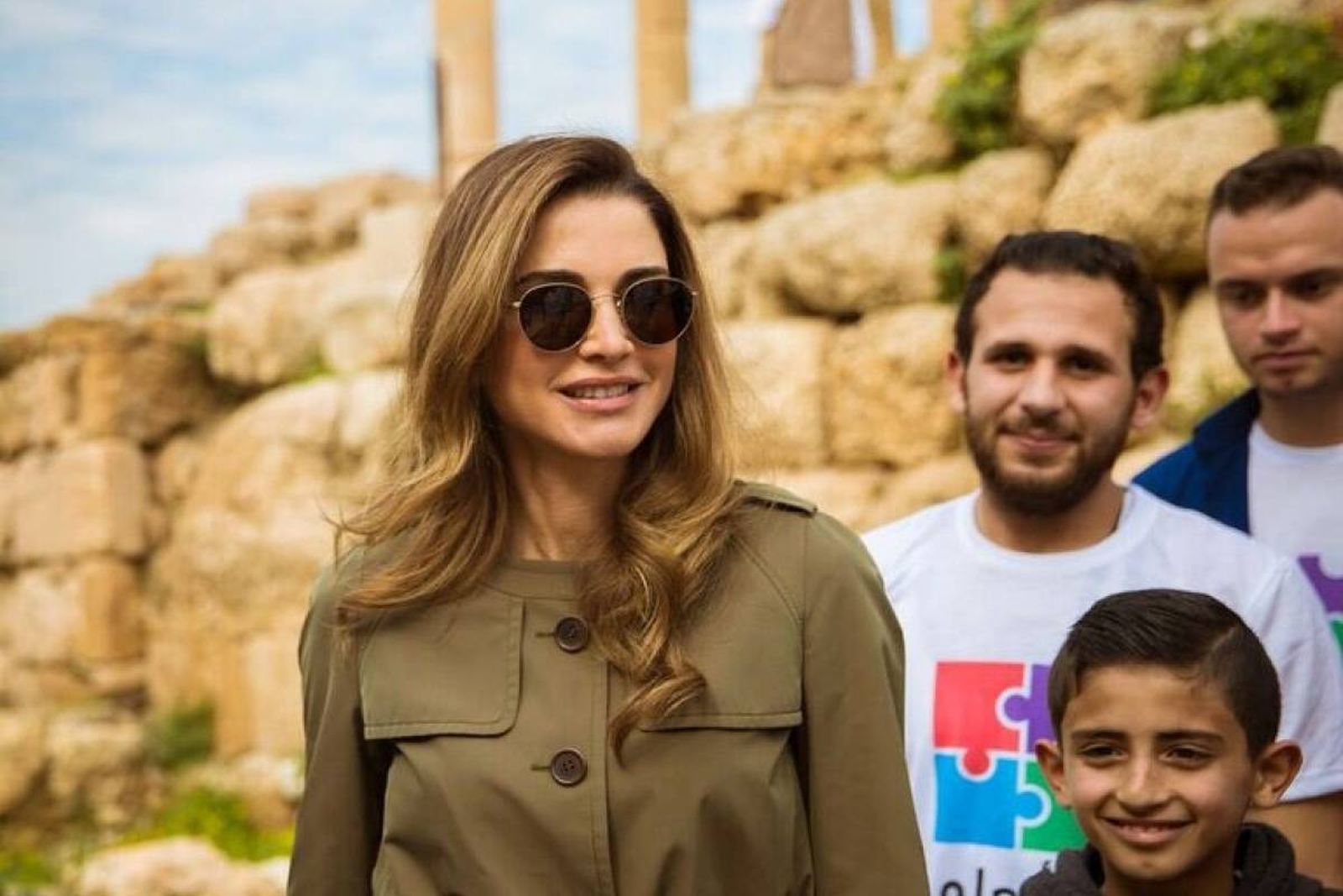 Rania de Jordania, en un acto reciente
