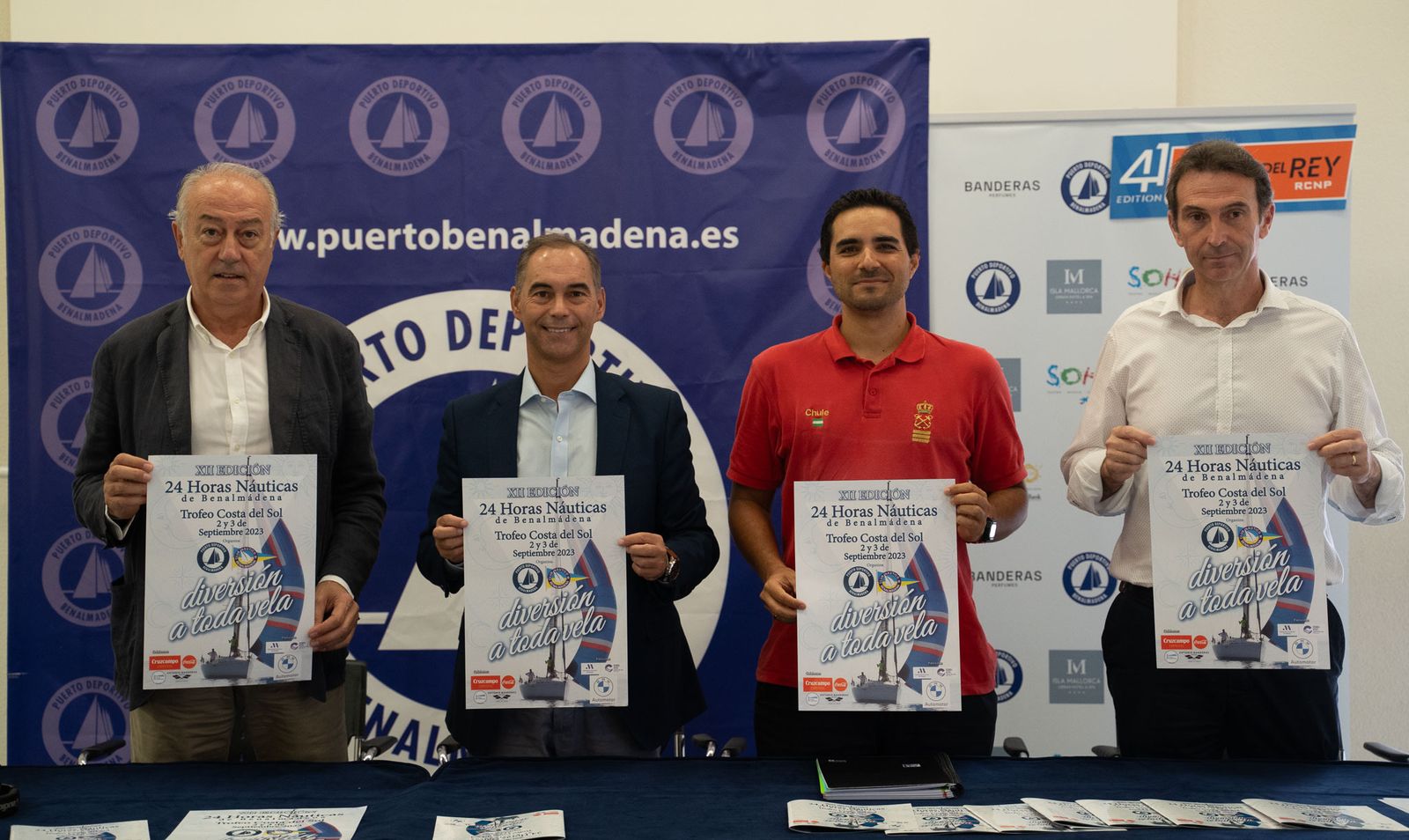 El acto de presentación del trofeo de vela ‘24 Horas náuticas’.