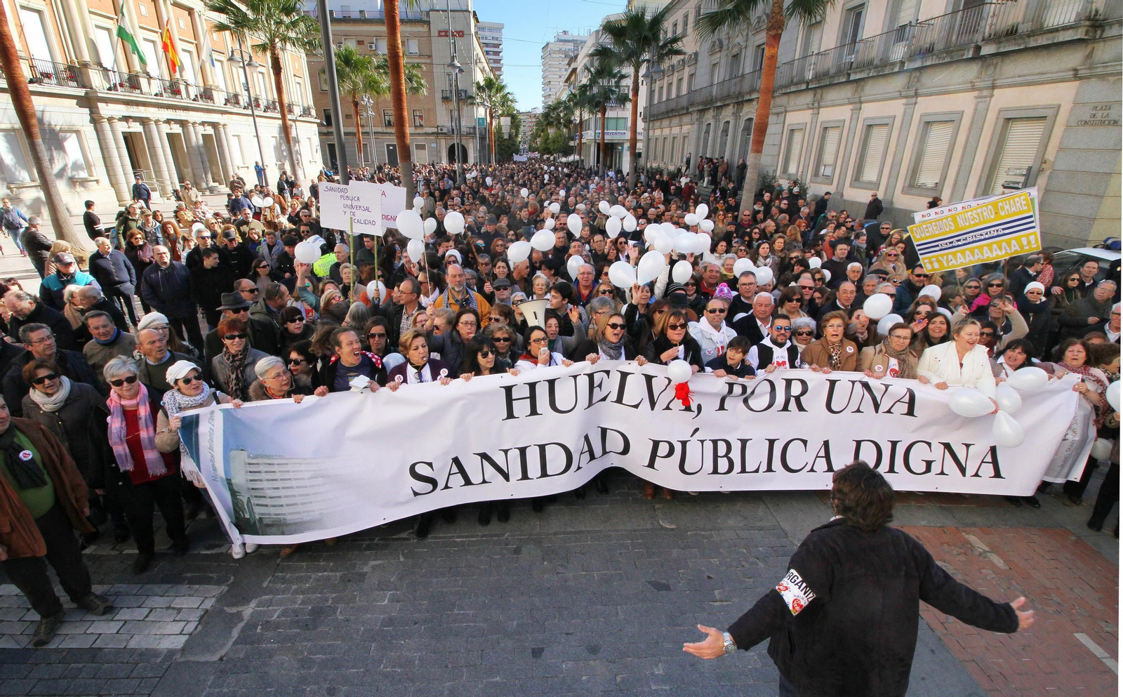 La marea blanca, en Huelva