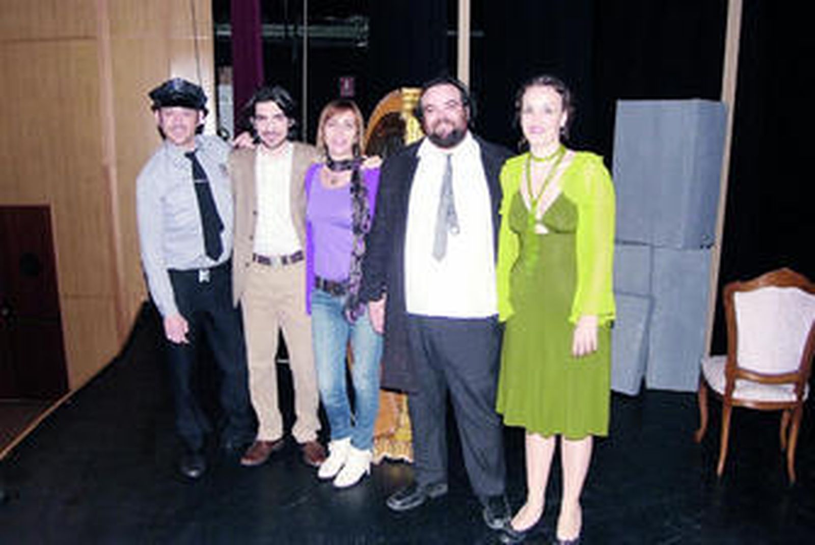 Miembros de la compañía Trama Teatro.