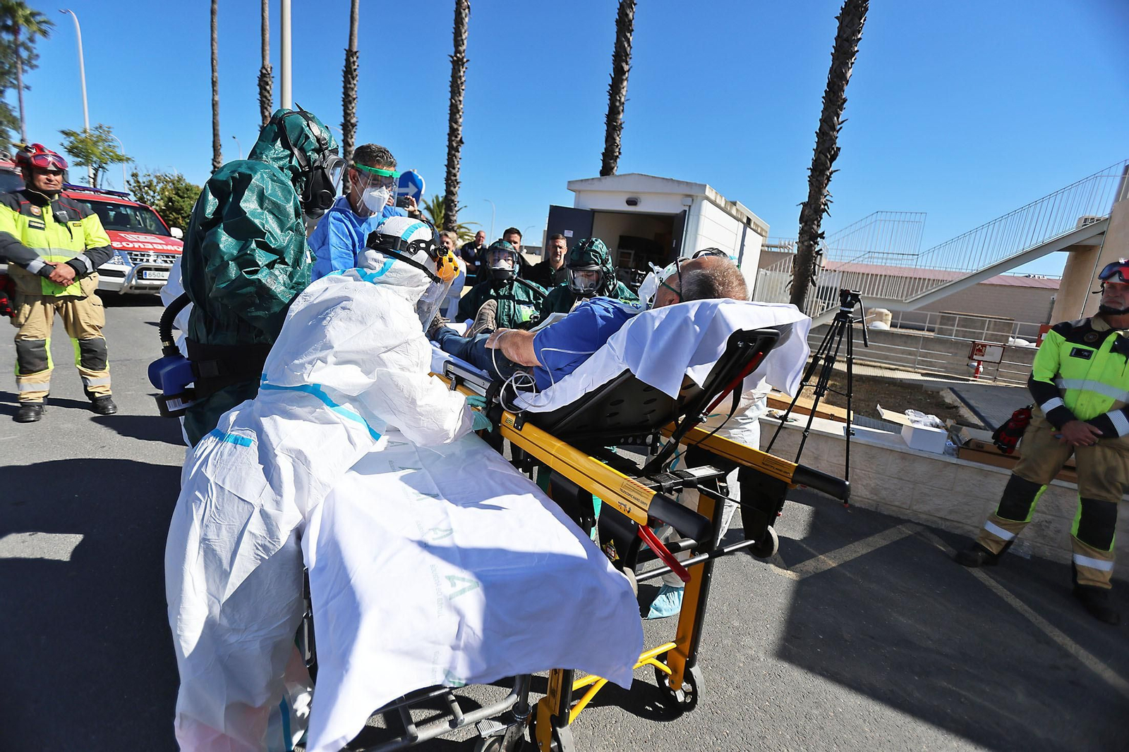 Imágenes del Simulacro de atención a víctimas de una potencial catástrofe tecnológica