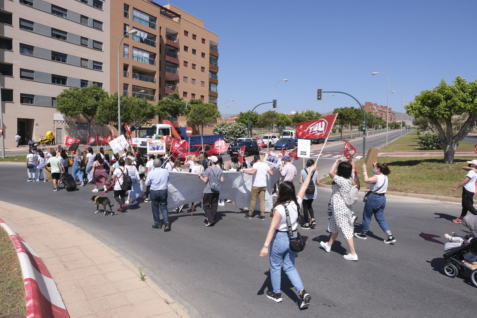 Fotogalería protestas trabajadores H&M Almería