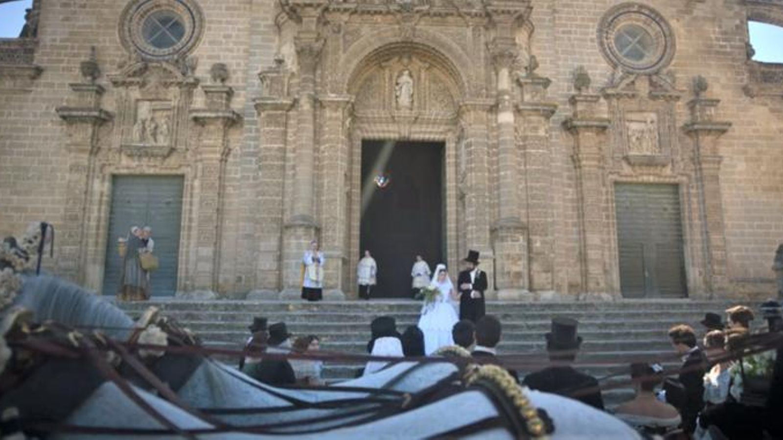 Escena en la Catedral.