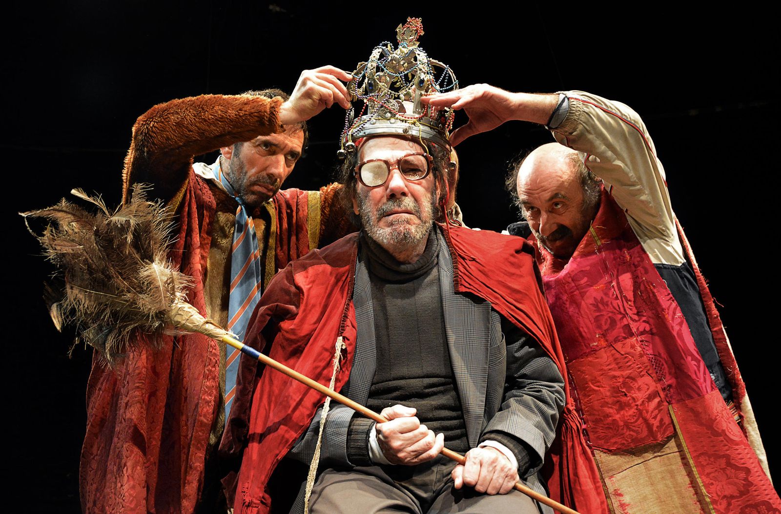 Francisco Bustos, Gaspar Campuzano y Paco de La Zaranda, en 'Ahora todo es noche'.