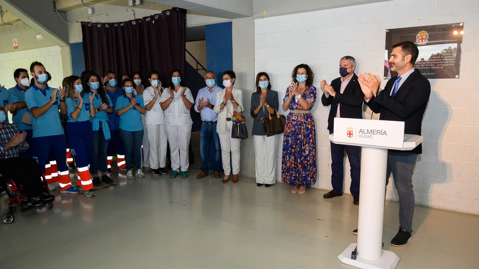 Acto de homenaje a los sanitarios.