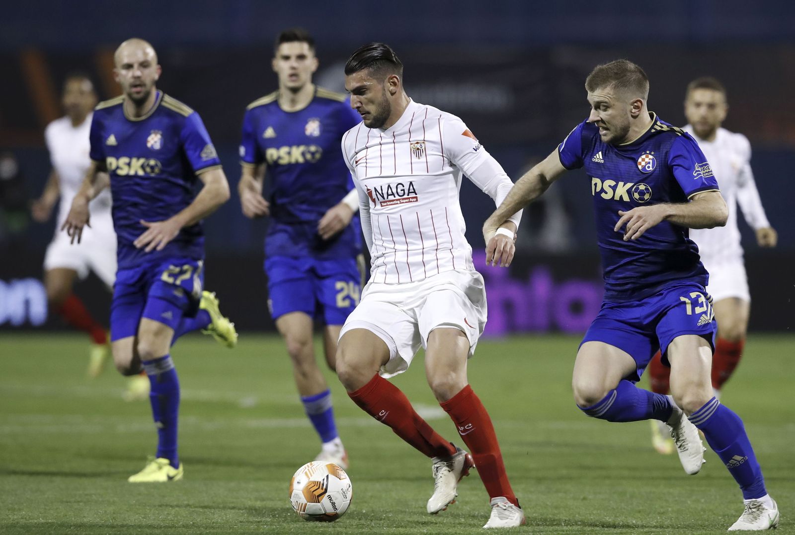 Las imágenes del Dinamo de Zagreb-Sevilla