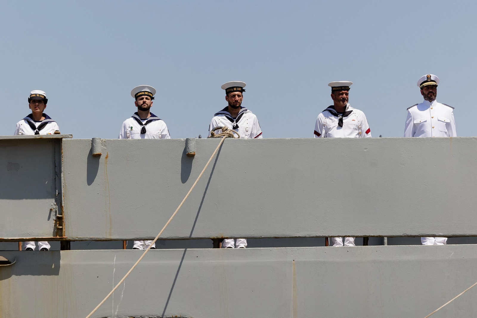 Las imagenes del acto de baja oficial del buque 'Contramaestre Casado' de la Armada