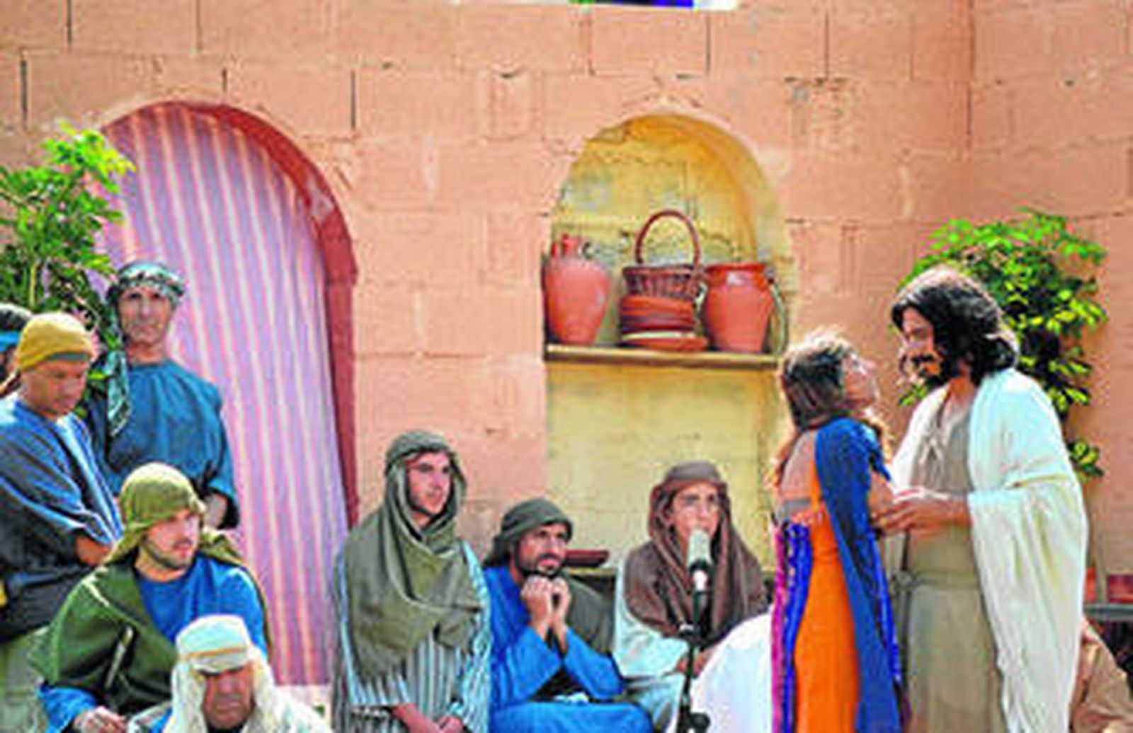 Una de las representaciones del Paso, ayer.