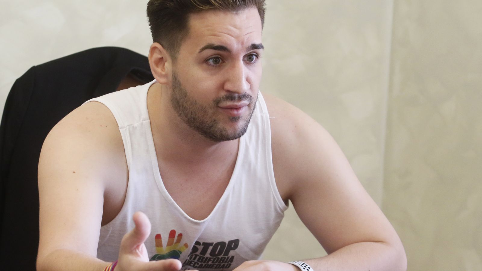 Ruiz, durante la entrevista con 'el Día'.