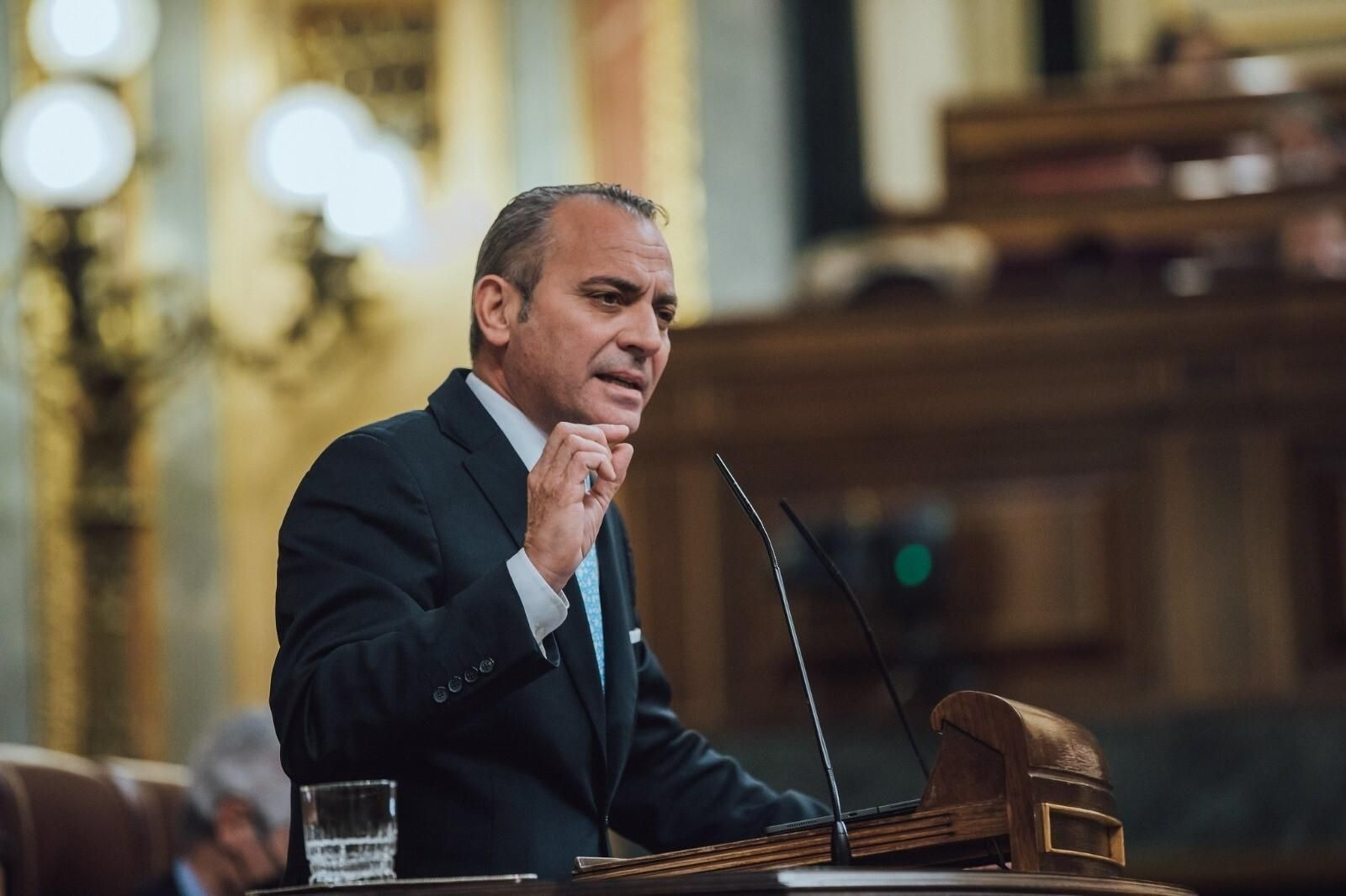 Tomás Fernández en el Congreso de los Diputados.