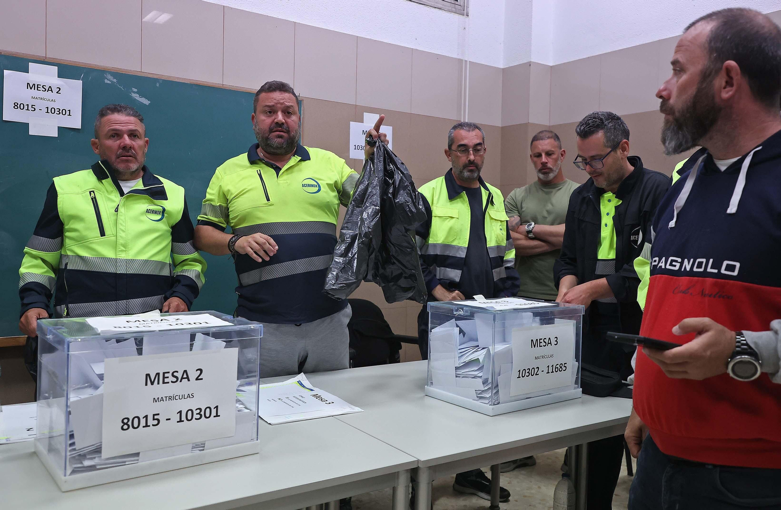 El resultado del referendum a la propuesta del convenio colectivo de Acerinox presentada por el CARL, en imágenes