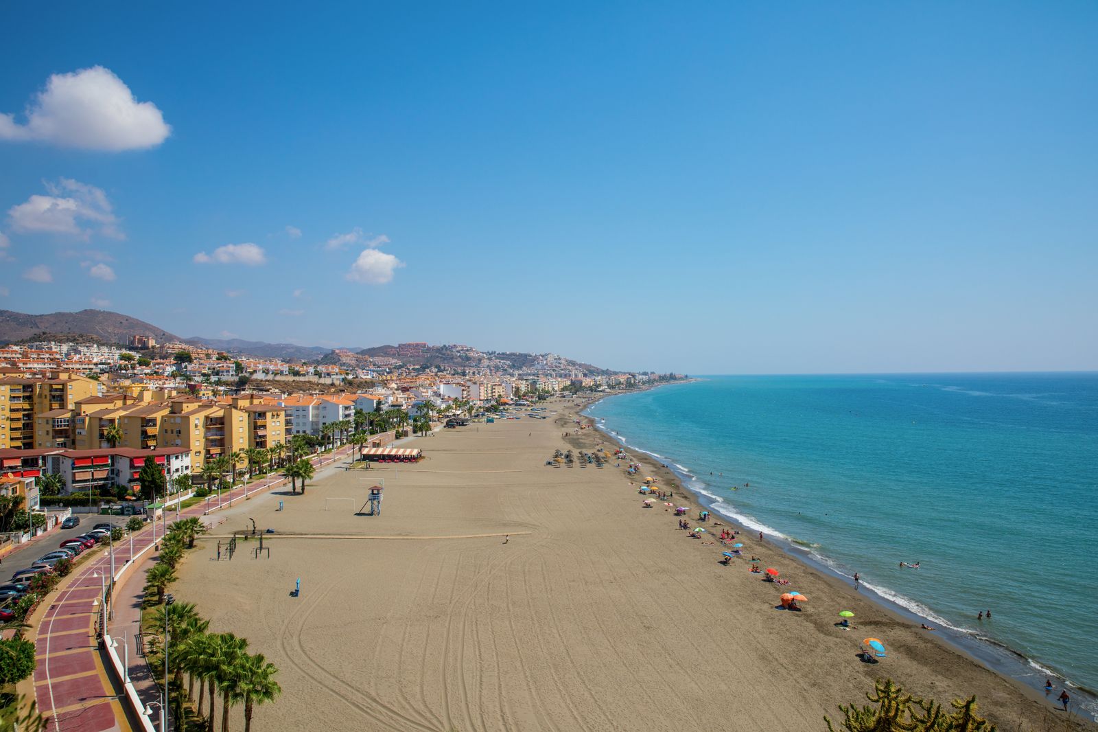 Vista de una de las playas de Rincón de la Victoria.