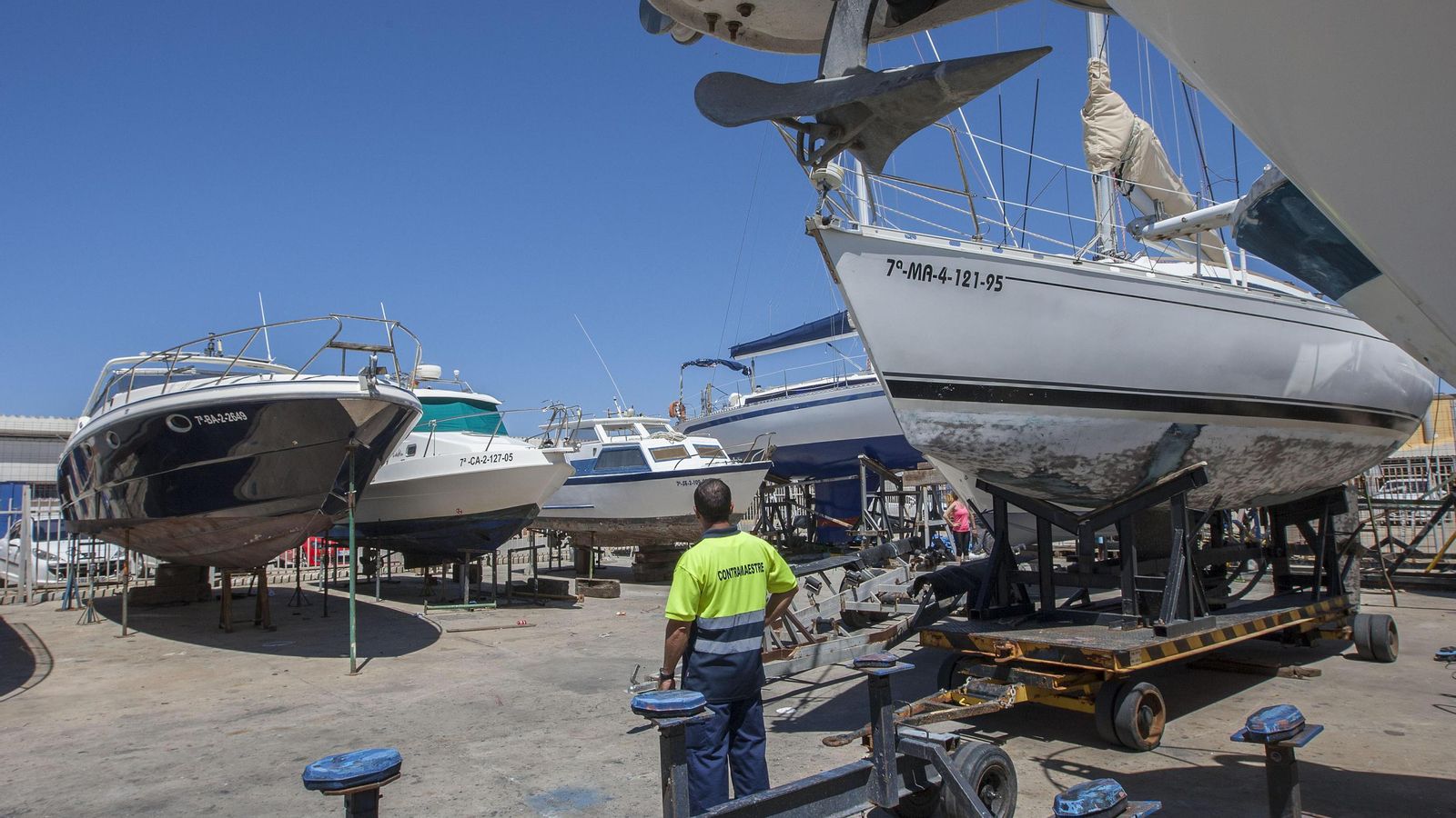 Marina Seca del puerto de Gallineras, en una imagen de archivo