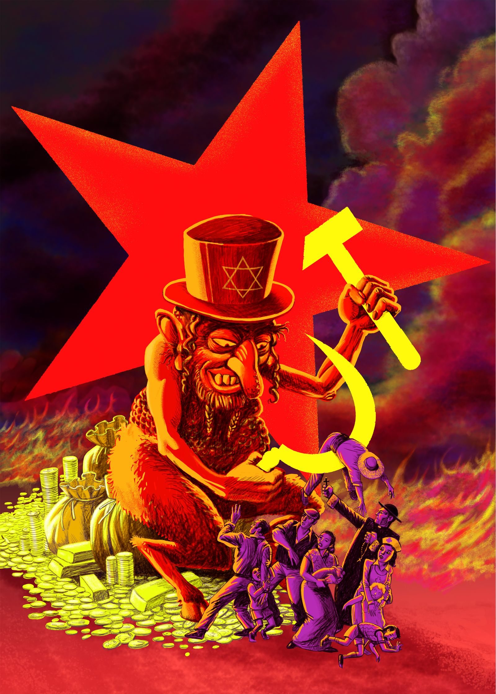 Otra de las viñetas del libro