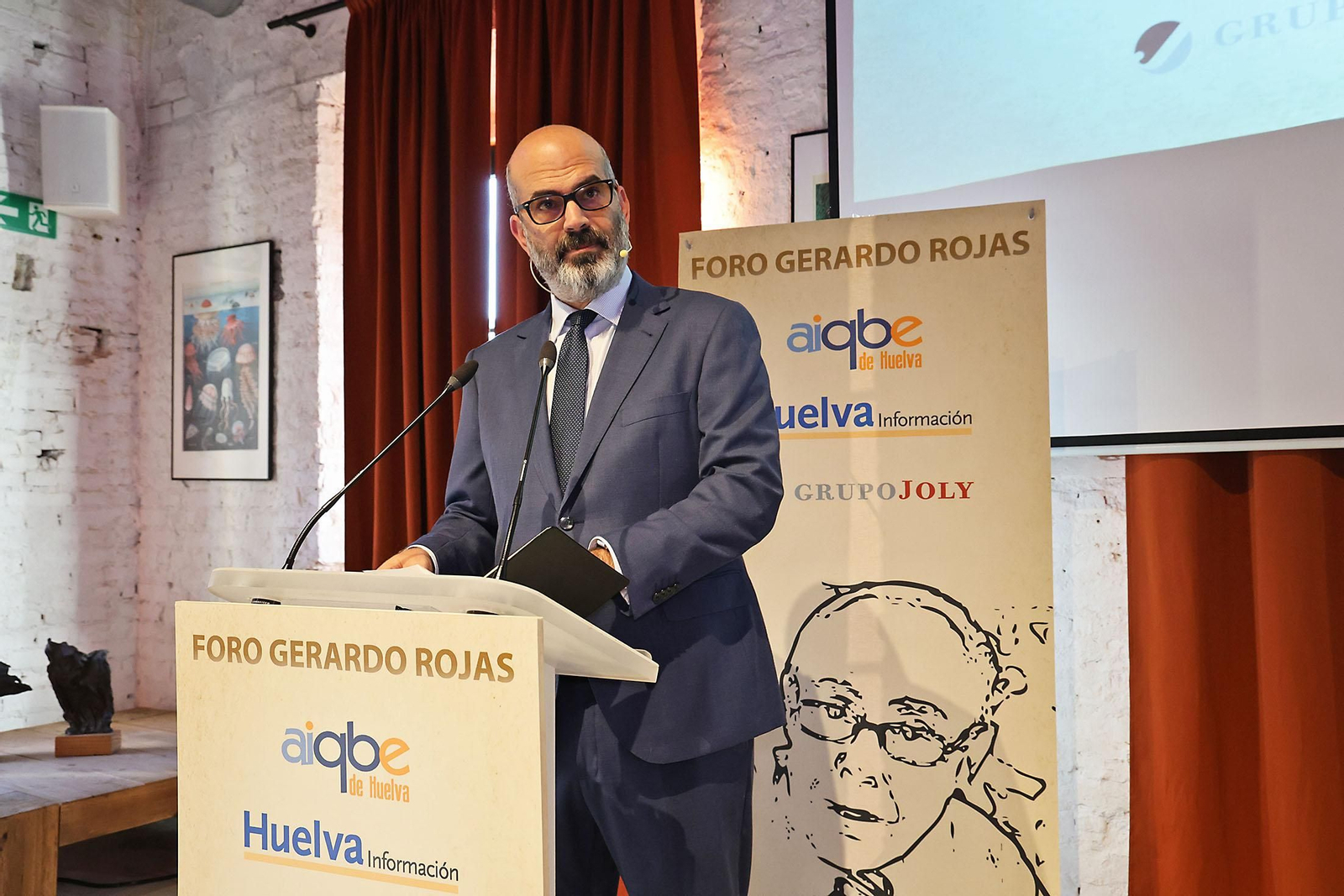 Imágenes del Foro Gerardo Rojas con la intervención de Antonio Joyanes, Vicepresidente ejecutivo de parque energéticos y exploración y producción de Moeve