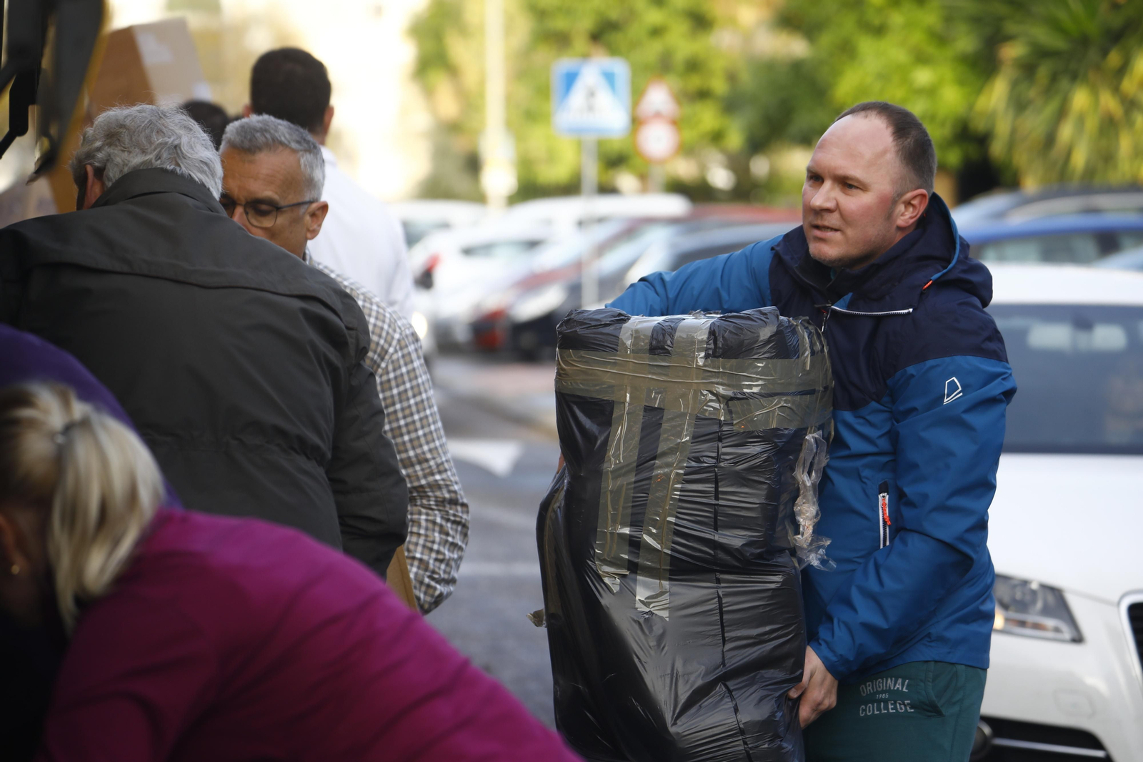 Las fotografías del nuevo cargamento solidario de Córdoba a Ucrania