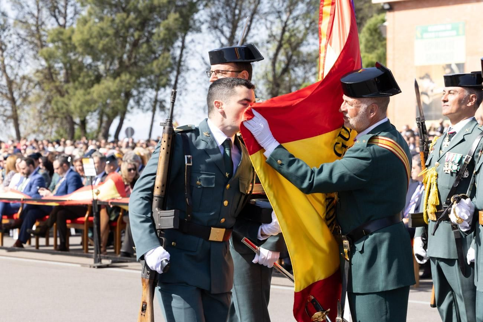 Jura de bandera de la 130ª promoción de guardias civiles de la Academia de Baeza