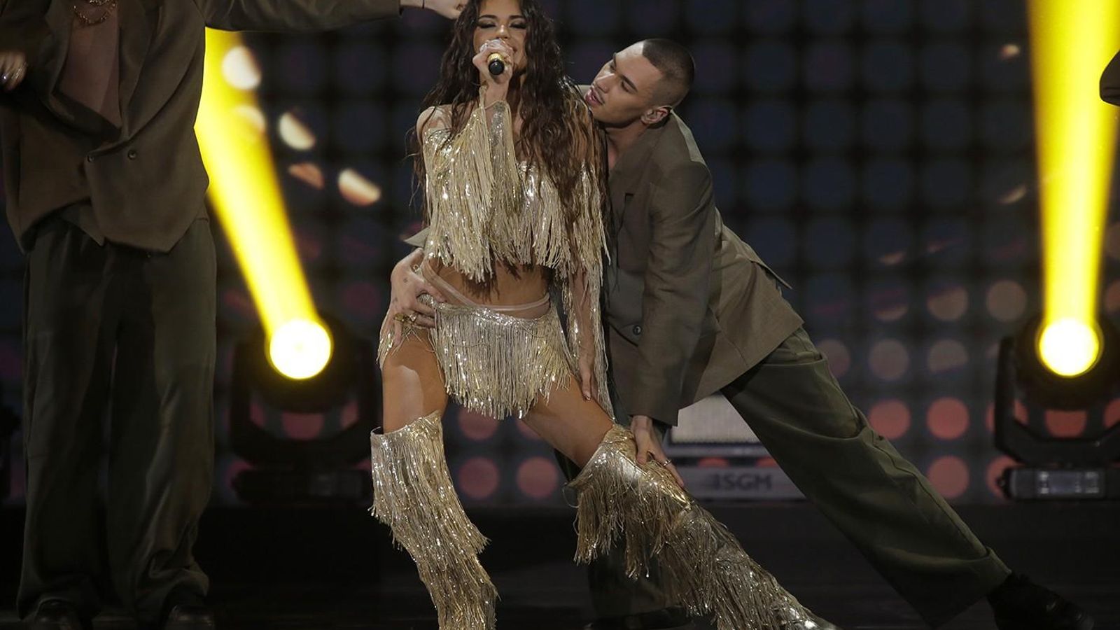 Daniela Blasco en su actuación de 'Uh nana'