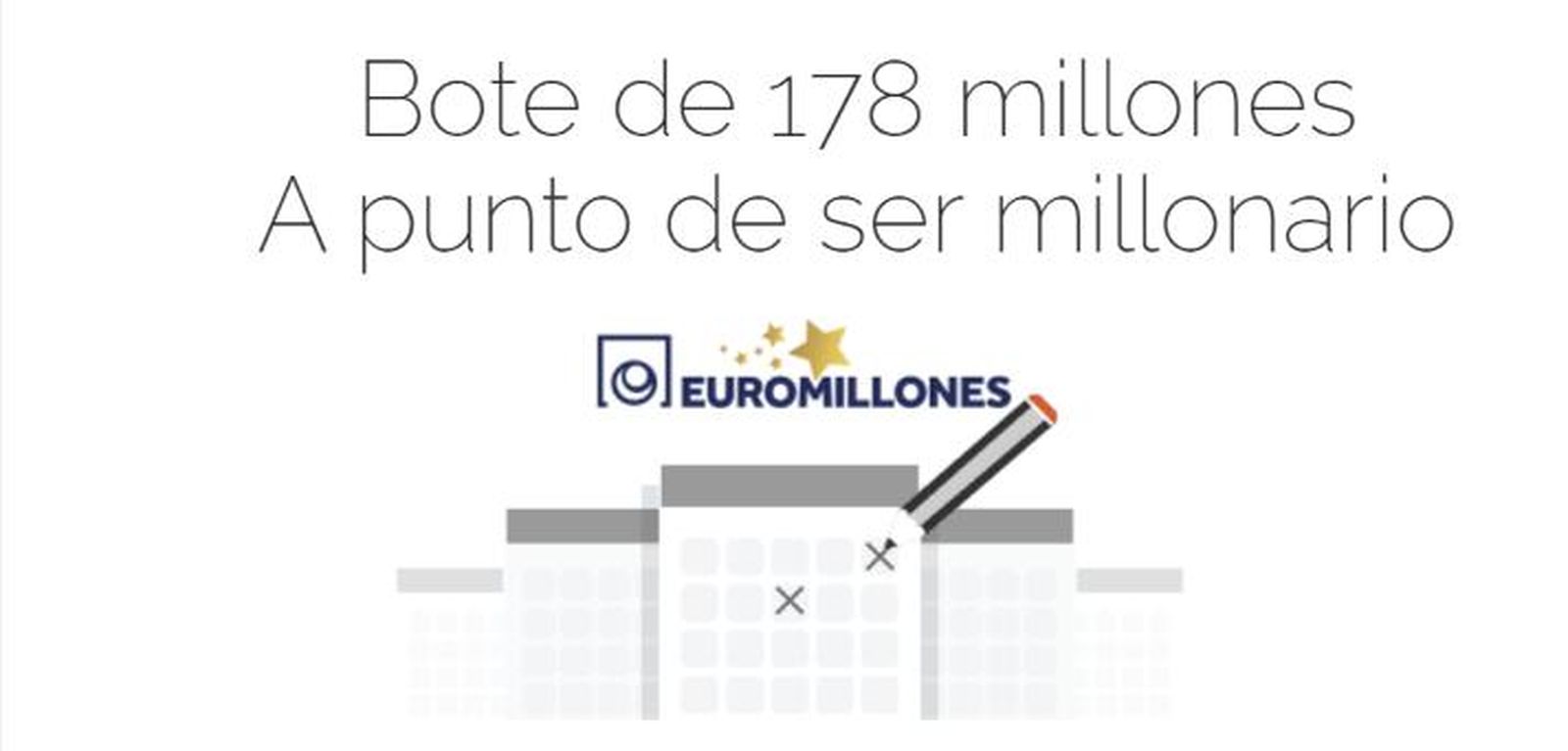 El bote de Euromillones para este martes, 1 de diciembre, asciende ya a 178 millones