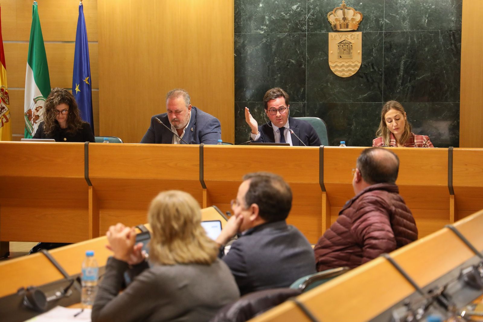 Imagen del pleno ordinario de este viernes 30 de enero en el Ayuntamiento de El Ejido.