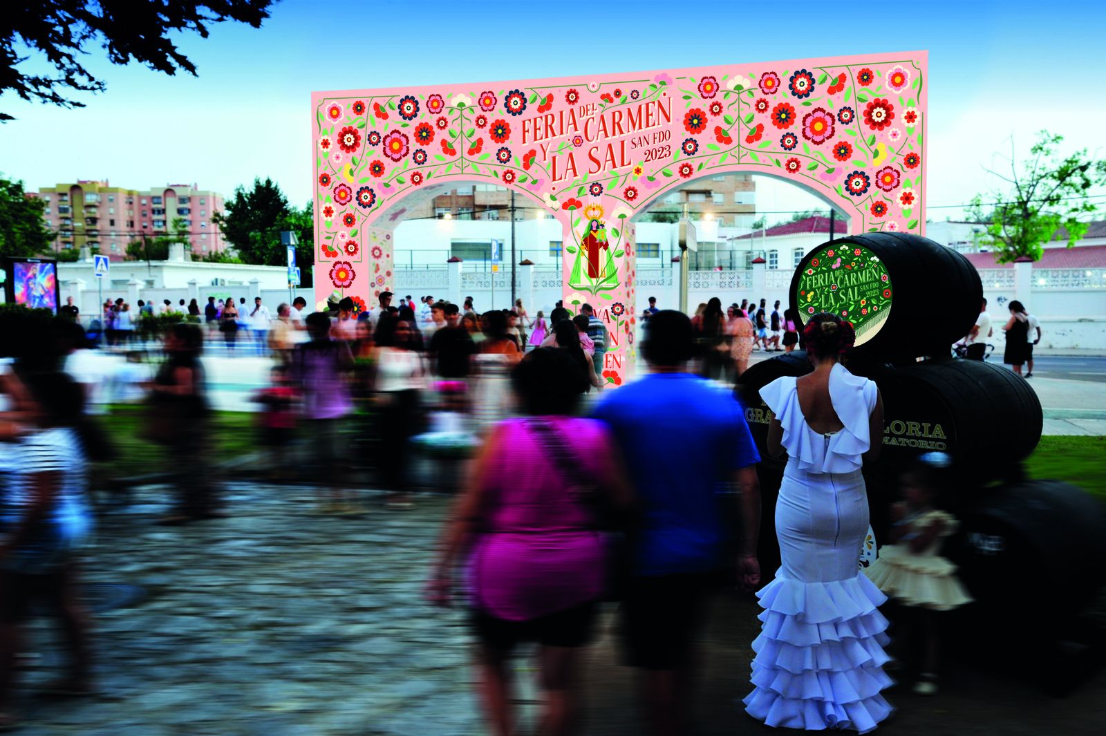 Recreación de la portada de la Feria.