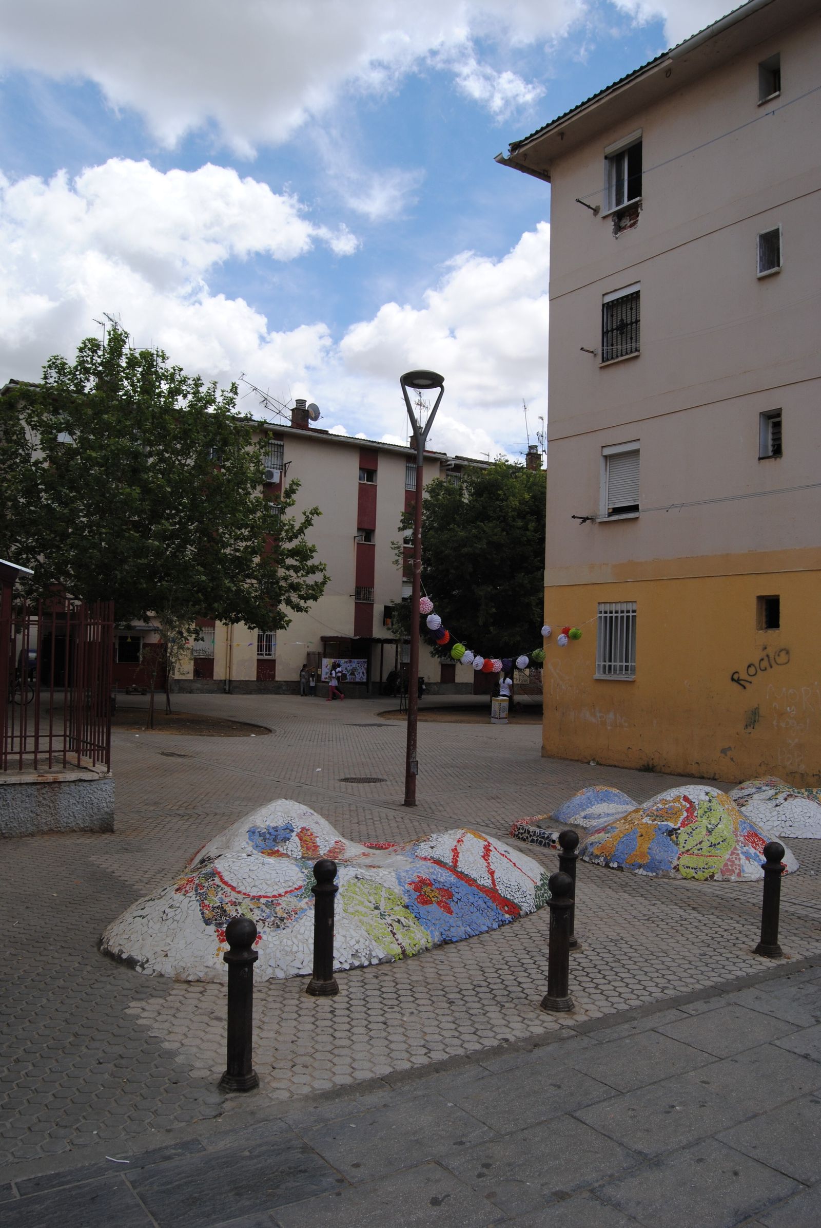 Estado de la plaza Poeta en Nueva York después de las obras.