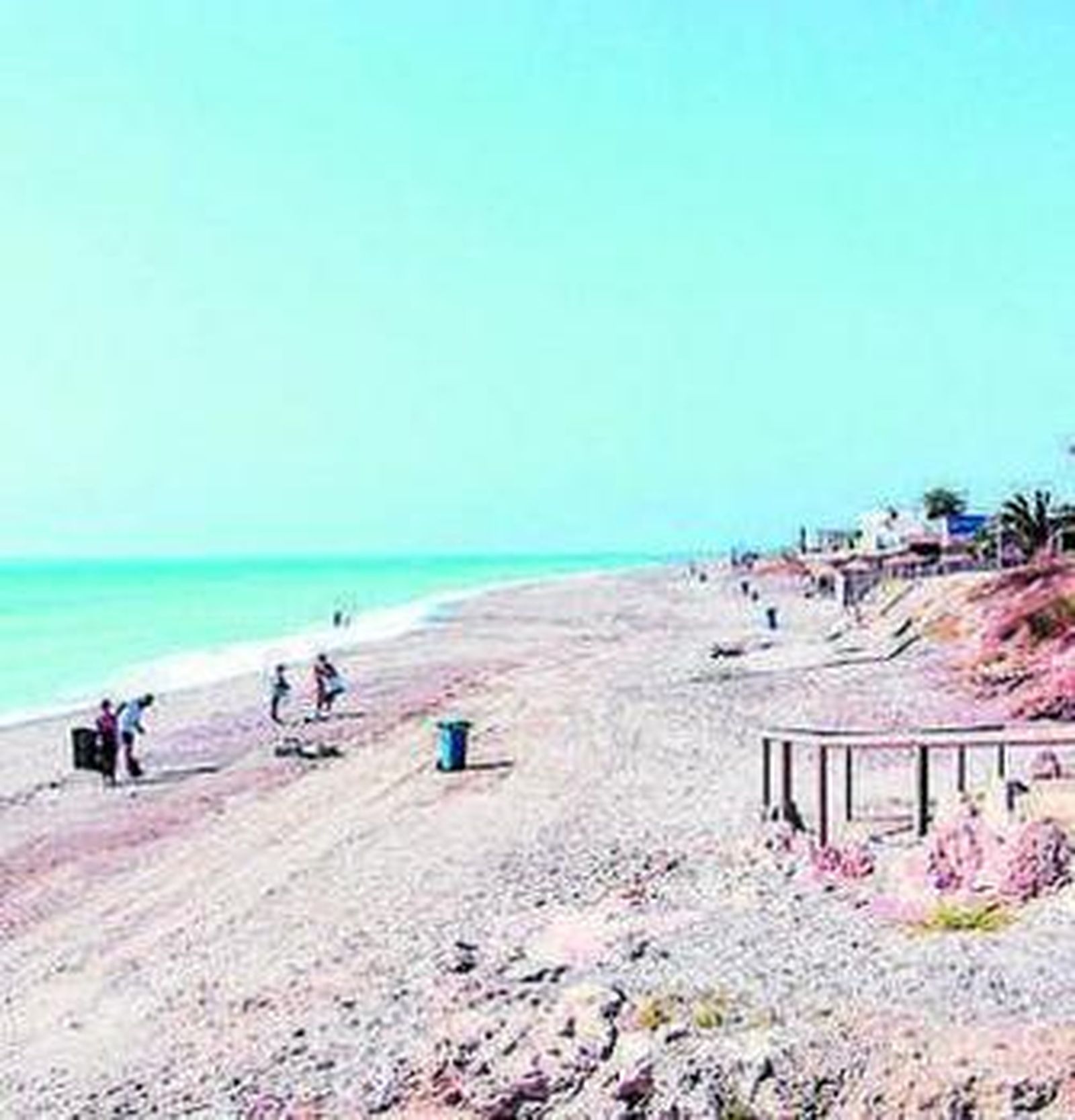 Una playa pulpileña.