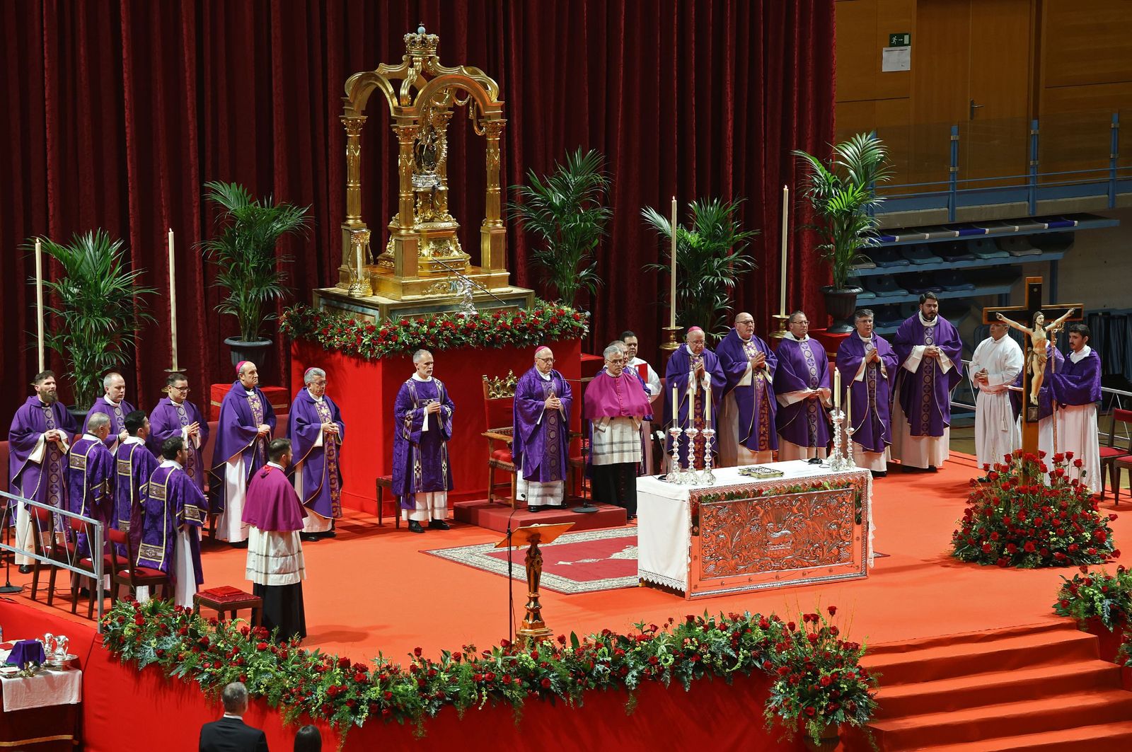 Fotografías de la misa funeral por las víctimas del accidente de tren en Adamuz