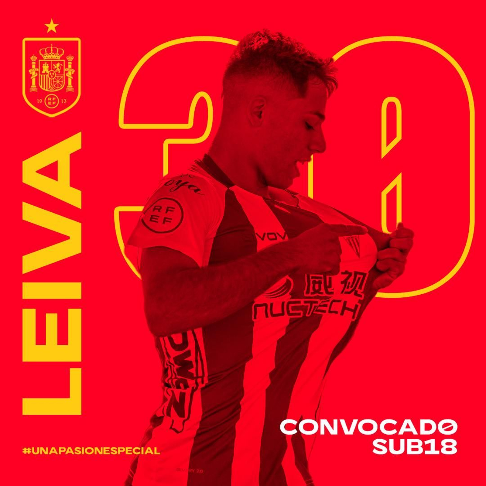 El anuncio del Algeciras de la convocatoria de Leiva.