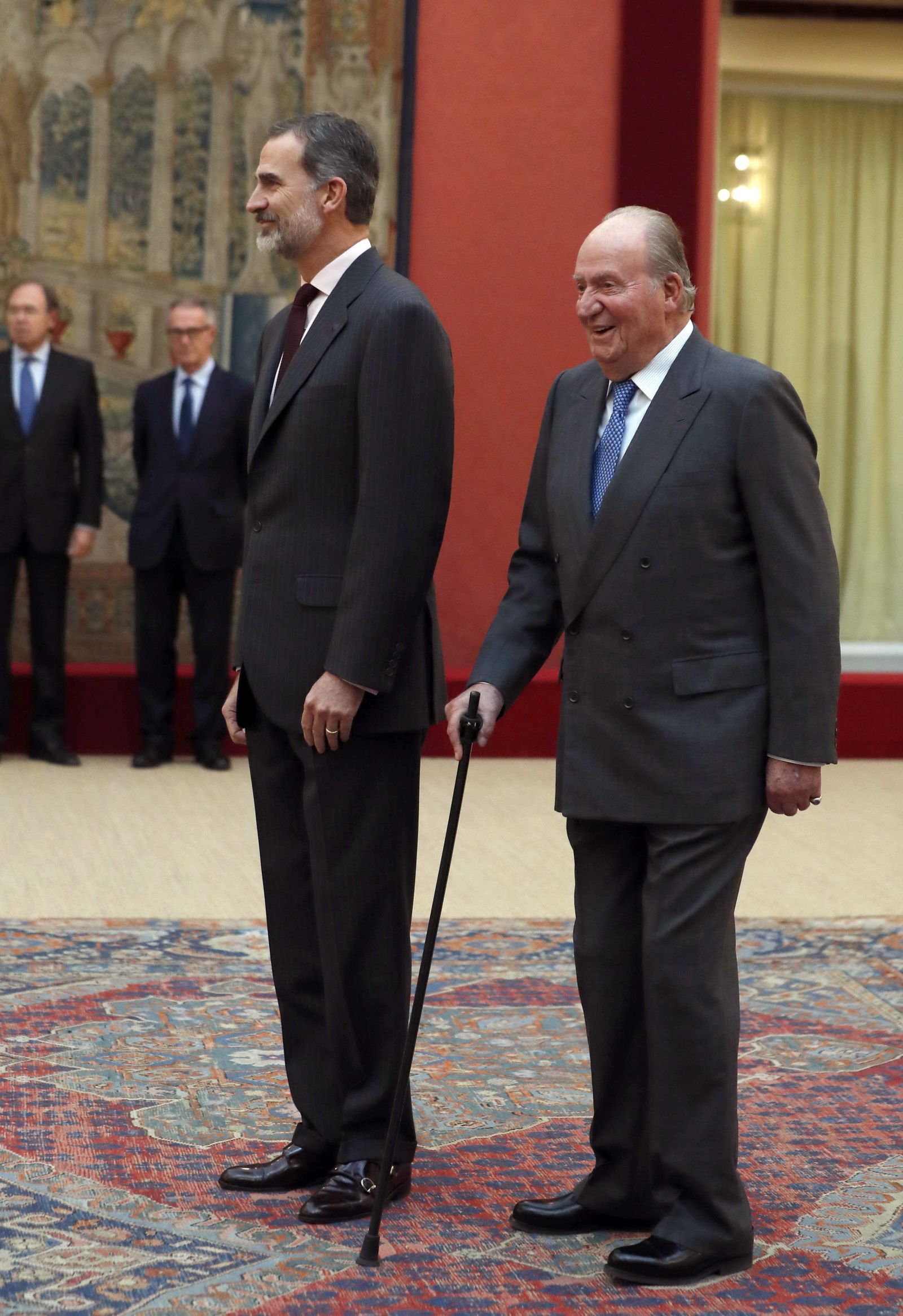 El Rey Felipe VI y su padre, el rey emérito Juan Carlos I