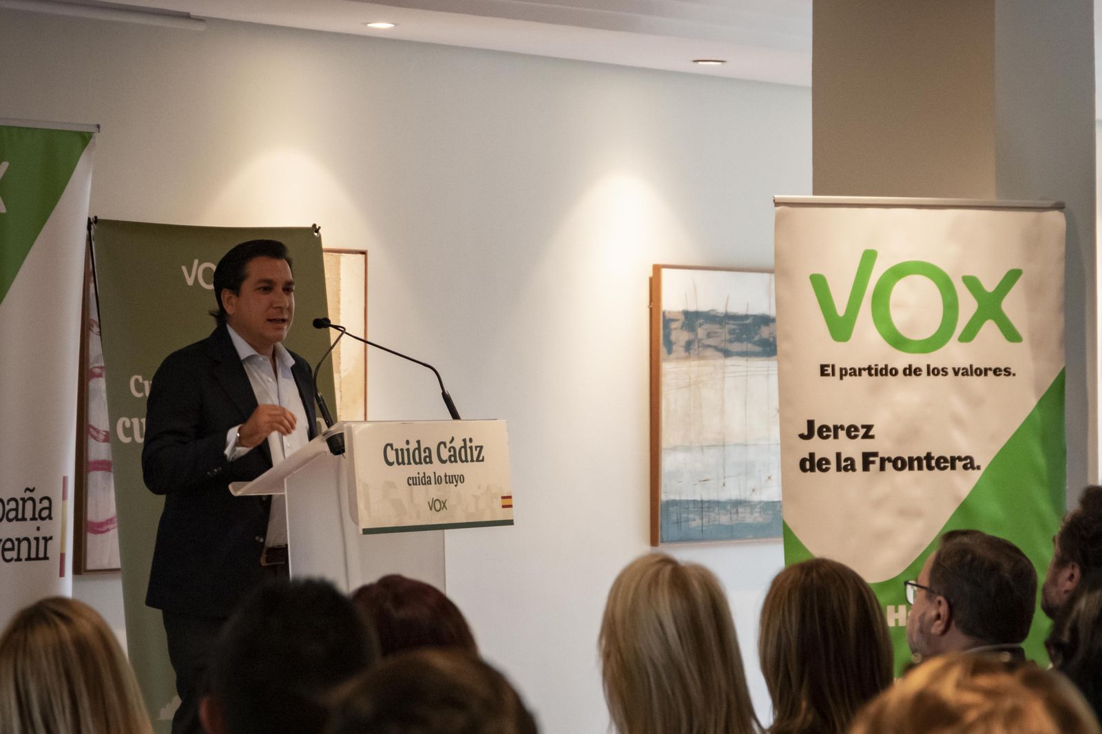 Espinosa de los Monteros, en un mitin de Vox en Jerez