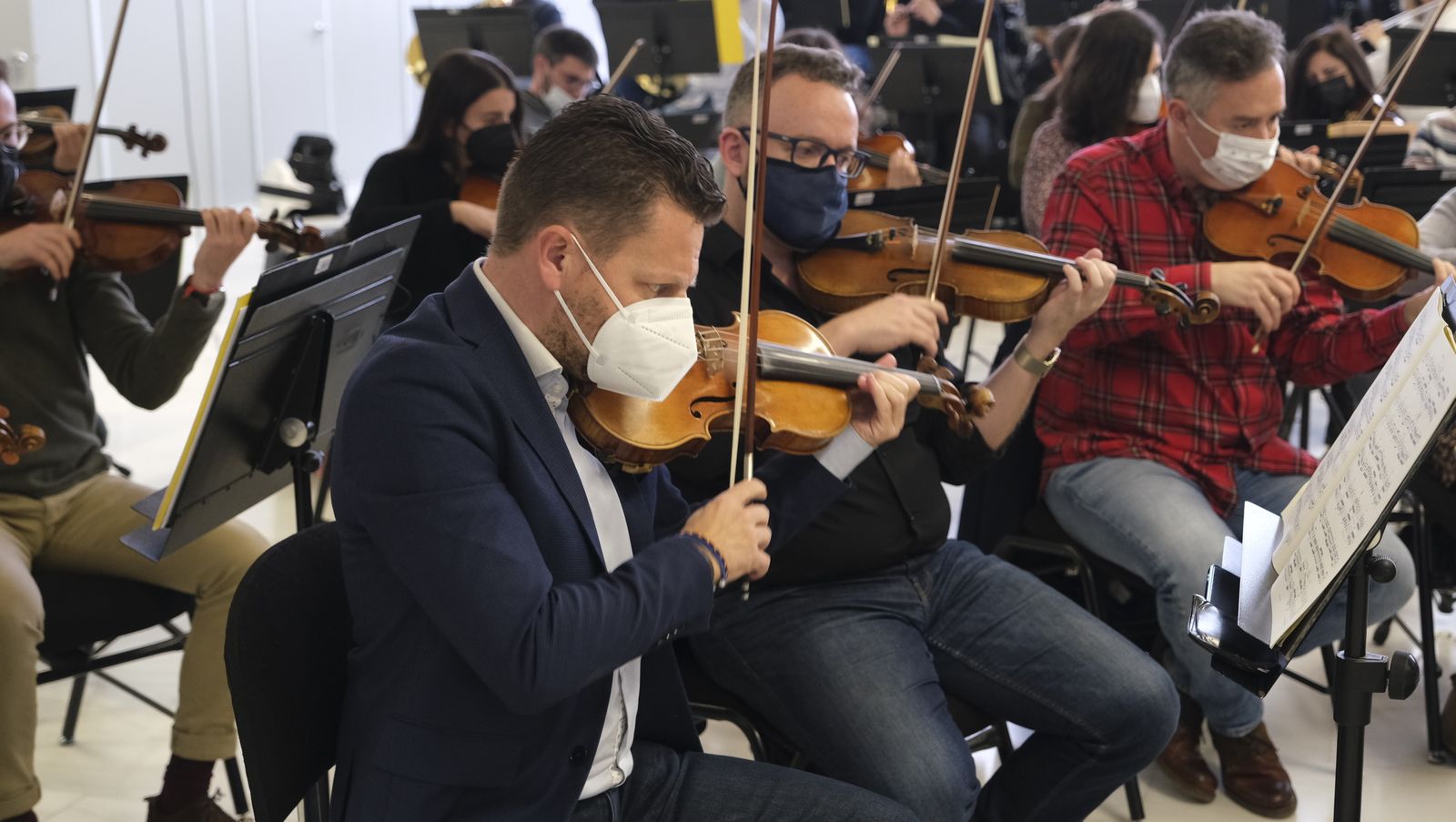 Presentación del concierto de la OCAL y el proyecto 'Un Nuevo Renacer'. Almería.
