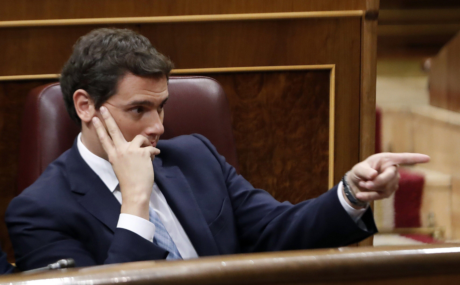Albert Rivera, en el hemiciclo.