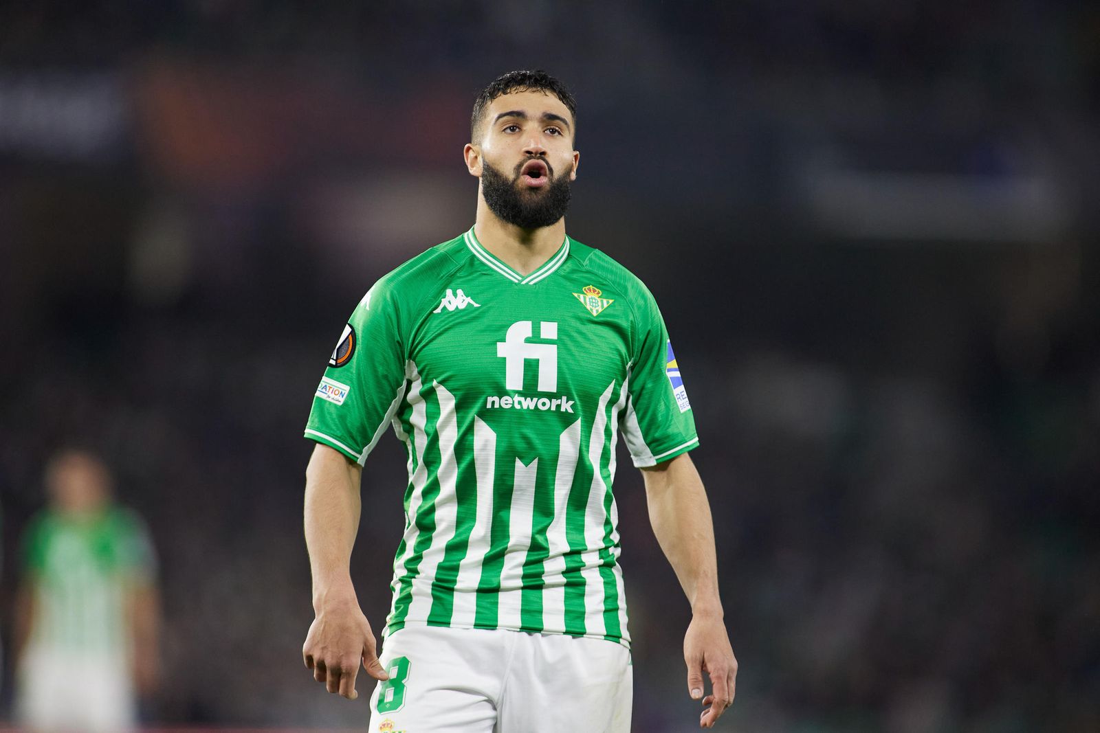 Fekir, concentrado, durante un partido de la recién finalizada temporada.