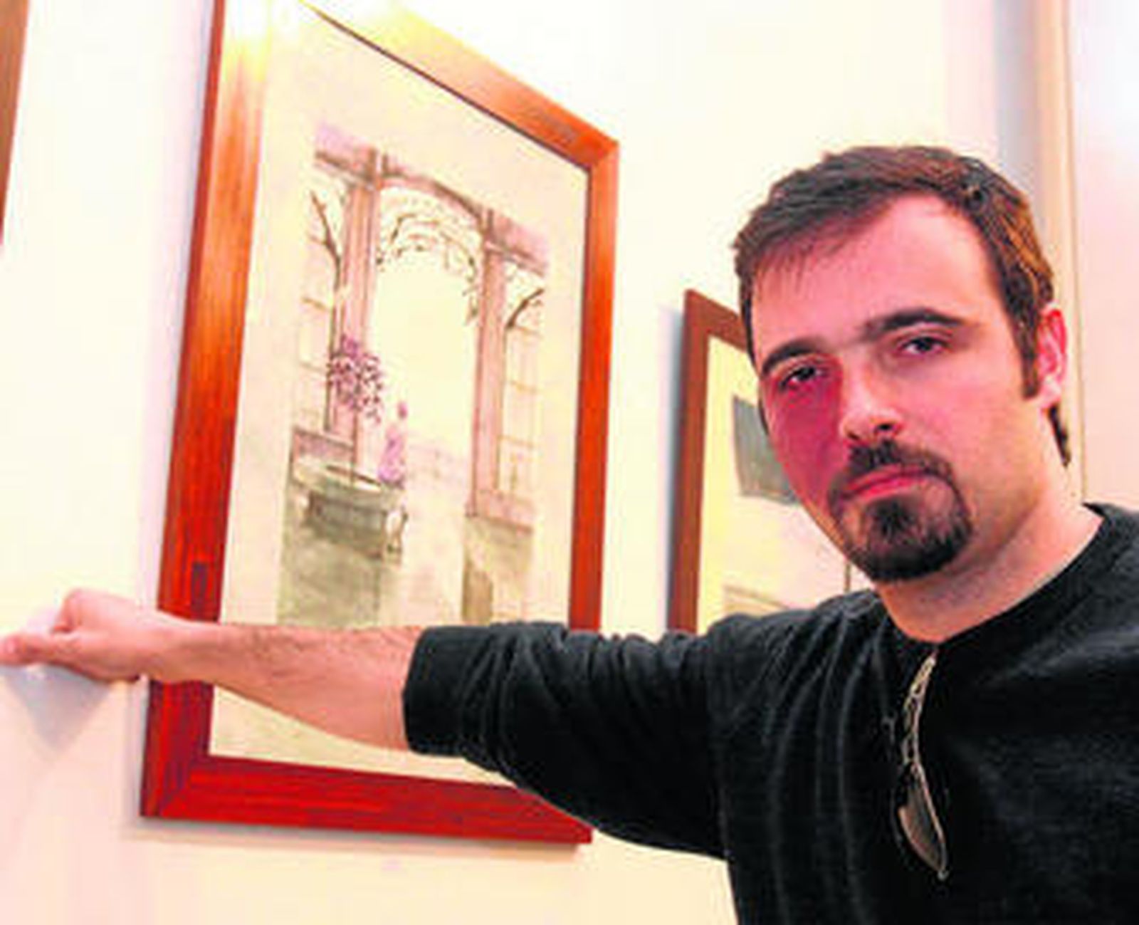 Moralva en su última exposición.