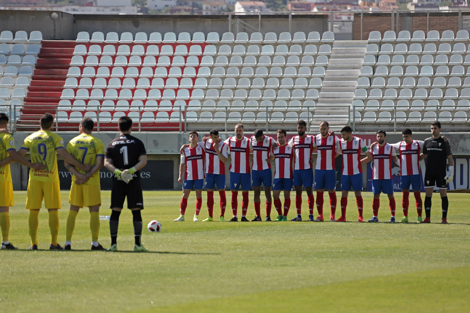 El once del Algeciras frente al del Conil el pasado domingo.