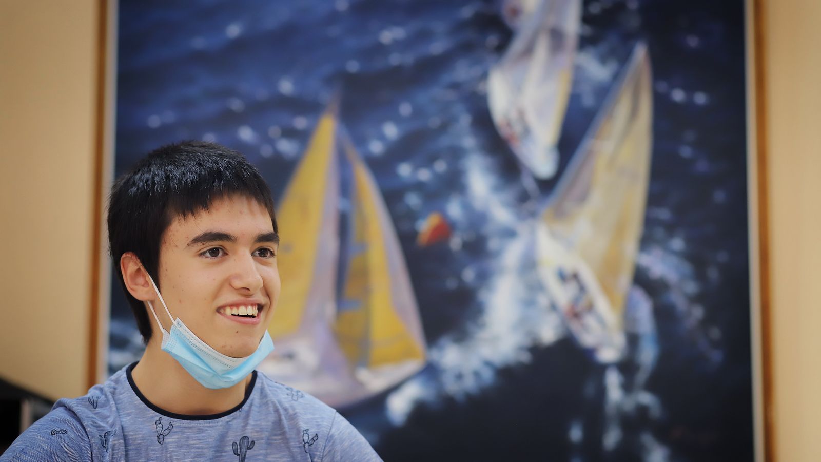 Un momento de la entrevista.