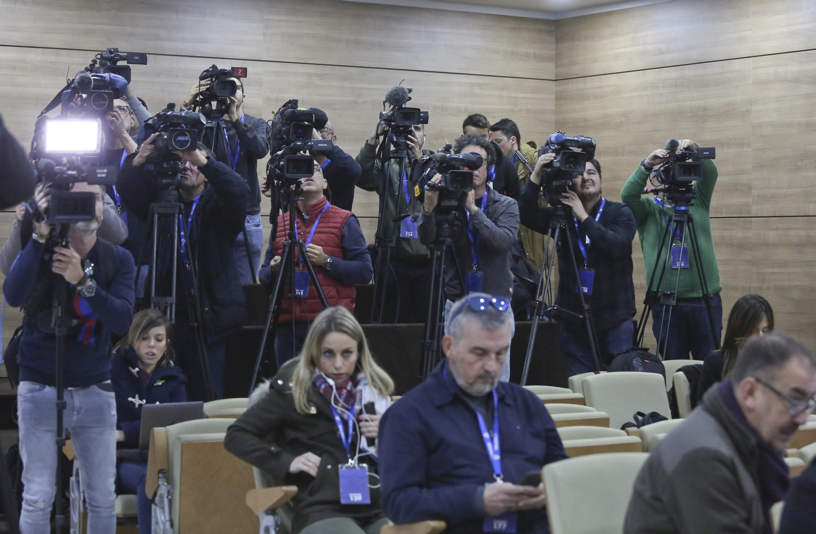 La rueda de prensa de Richard Shaheen, en fotos