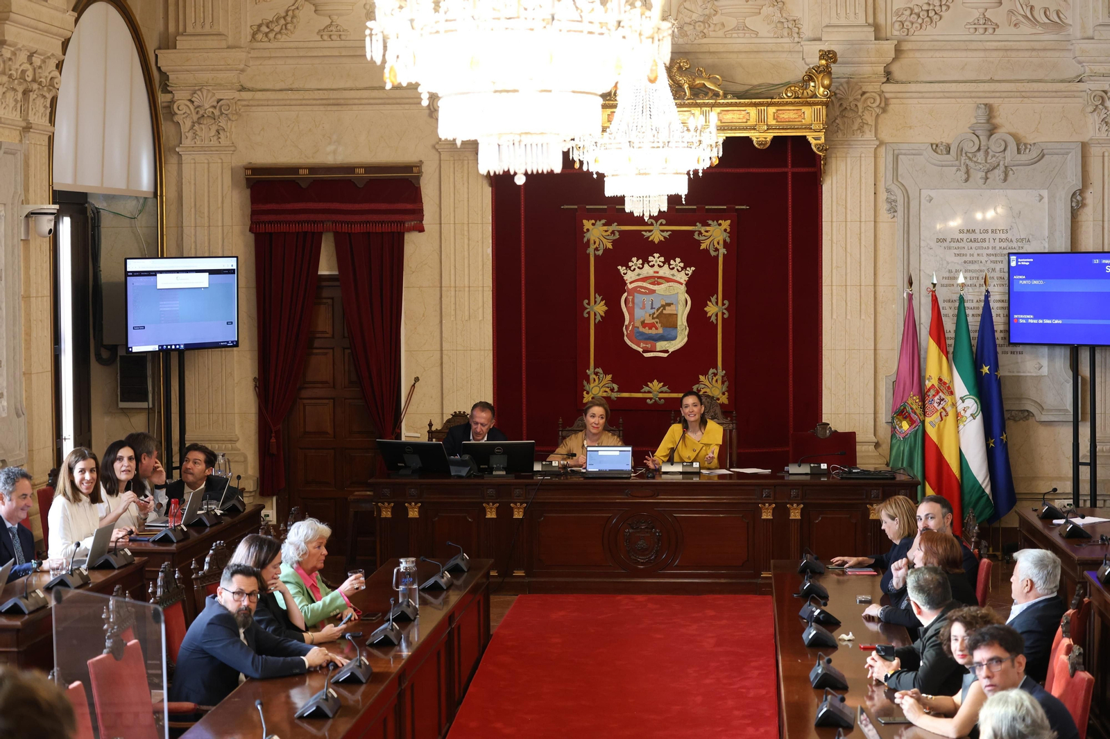 Sorteo de las mesas para las elecciones europeas en el Ayuntamiento de Málaga. Sorteo de las mesas para las elecciones europeas en el Ayuntamiento de Málaga.