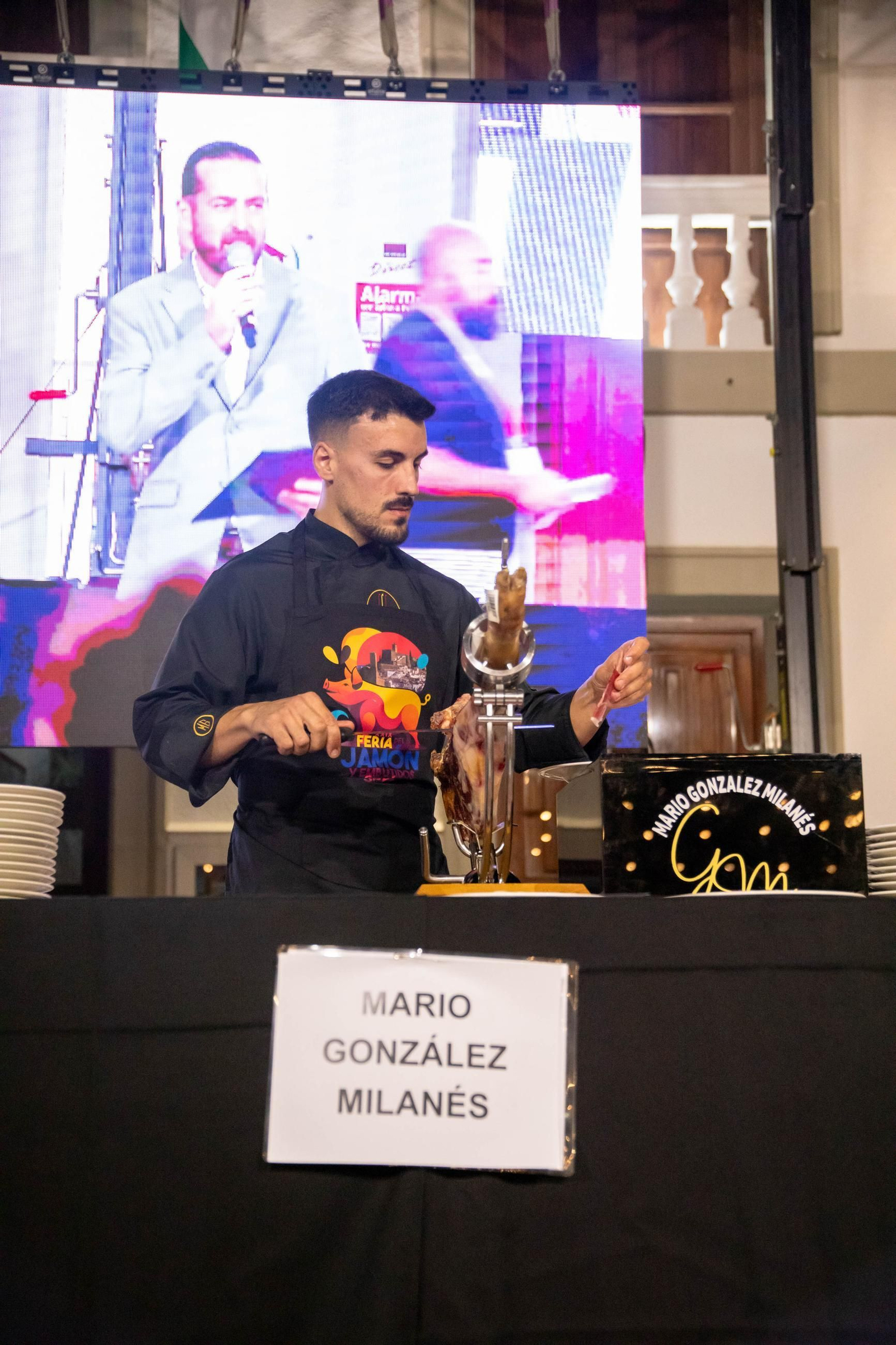 Concurso de cortadores de jamón en Serón, en imágenes
