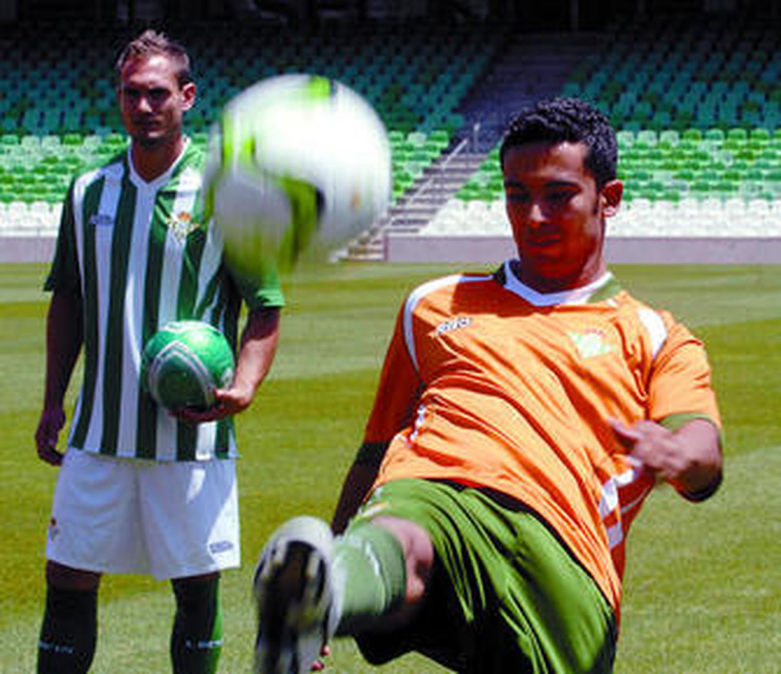 Iriney, ayer, en el estadio Ruiz de Lopera.